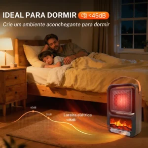 Aquecedor Portátil Quartzo Com Ventilador Remoto E Lcd 1600w - Imagem 6