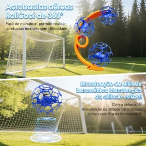 Drone Controle Remoto Futebol Voador Ze-k26max Um Presente - Imagem 8