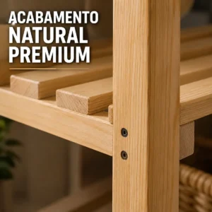 Kit 2 Estante Prateleiras Armário Multiuso Madeira Pinus - Imagem 8