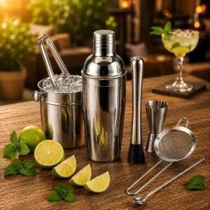 Kit Caipirinha Profissional 7 Peças Inox Coqueteleira 750 Ml - Imagem 1