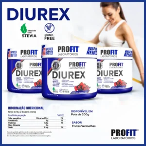 Diurex Chá Diurético Termogênico Detox 200g - Profit Sabor Frutas vermelhas - Imagem 7