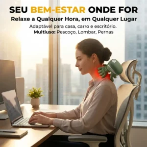 Massageador Pescoço Ombro Recarregável Maozinha Deep Jojosee - Imagem 5