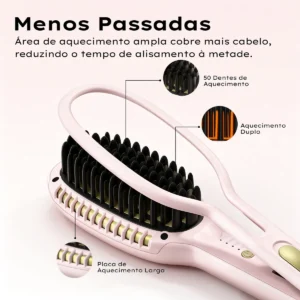 Escova Alisadora E Cachos Gokoco Gd040 Com Íons Negativos - Imagem 4