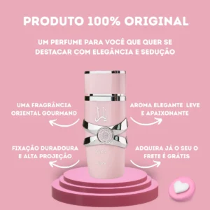 Perfume Árabe Feminino Yara Lattafa Eau De Parfum 100 Ml - Imagem 4