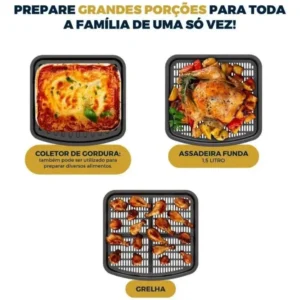 Fritadeira Air Fryer Oven Britânia 11 Litros 8 Funções 1800W BAF11A - Imagem 7