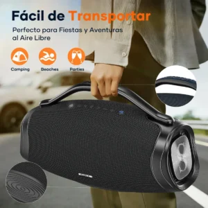 Caixa de som bluetooth 200w 39000mah eq ipx6 Sabala DRa-909 cor preto - Imagem 8