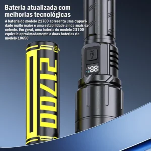 Lanterna Tatica Led Alto Luz Potente Alcance 2km - Imagem 7