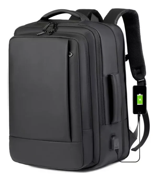 Mochila Dos Homens Com Faixa Impermeável Para Expansão