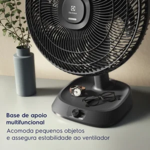 Ventilador de Mesa 40cm 6 Pás 3 Velocidades Electrolux Com Inclinação Silencioso Duoforce Air+ EFD40 Cinza - Imagem 7