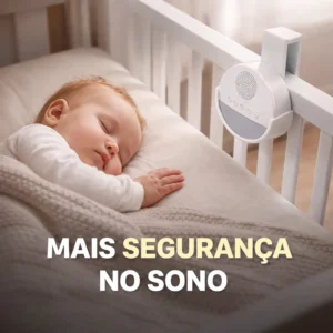 Suporte Ruído Branco Bebê Encaixe Seguro Berço Sem Furos - Imagem 4