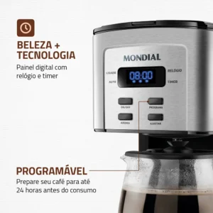 Cafeteira Elétrica Dolce Arome Digital, Mondial, 800W - C-44-32X-SDI - Imagem 3