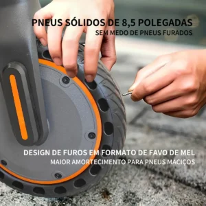 Bolin Xm01 Patinete Eletrico Adulto 350w Velocidade Máxima De 32 Km/h 25 Km De Autonomia Corpo Em Liga De Alumínio Com App Bluetooth Preto - Imagem 7