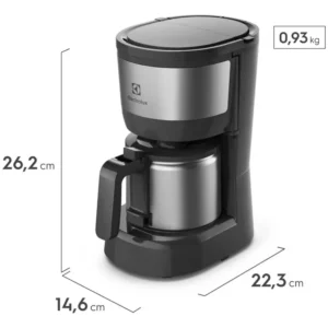 Cafeteira Elétrica Ecm12 Efficient Com Jarra Inox 600W Cinza Electrolux - Imagem 2