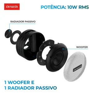 Caixa De Som Speaker Bluetooth Aws-sp-02 Aiwa - Imagem 3