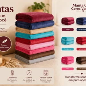 3 Coberta Manta Microfibra Casal Solf 2,00m X 1,80m Variadas - Imagem 6