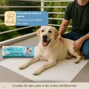 Tapete Higiênico 80x60 30un Pata Limpa Descartável Cachorro Pet Cão Fralda Manta Absorvente - Imagem 8