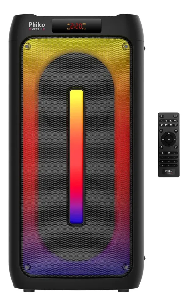 Caixa de Som Philco Extreme 350W Bluetooth 5.3 Luzes LED PCX4500