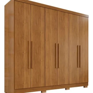 Guarda-roupa Casal 6 Portas 2 Gavetas França Wt - Imagem 1