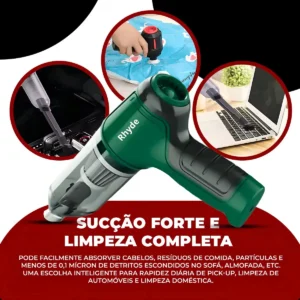 Aspirador De Pó Mini Soprador 3em1 Usb 1 Refil Portátil Recarregável Marca RHYDE - Imagem 6