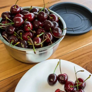 Conjunto De Bowls Tigela Inox Com Tampa Plástica Bumper Cinza - Imagem 4