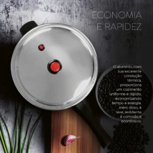 Panela De Pressão Panelux 4.5l Fechamento Externo Cor Cereja - Imagem 7