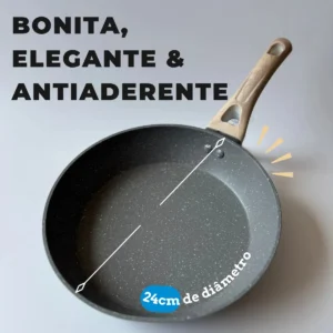 Panela Frigideira Antiaderente Cerâmica Dinda Home Indução Gás Elétrico Linha Premium - Imagem 4
