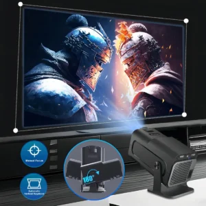 Projetor 4k Ultra Hd Hy320 Smart Wi-fi 6 Bluetooth Android Cor Preto - Imagem 4