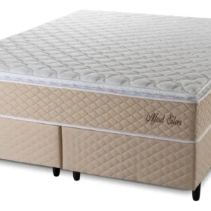 Cama Box King Size Alford 193x203x66 Bege C/ Molas Ensacadas - Imagem 7