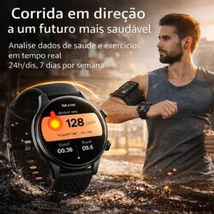 Relógio Inteligente Smartwatch Redondo Peje Pro Amoled Nfc - Imagem 3