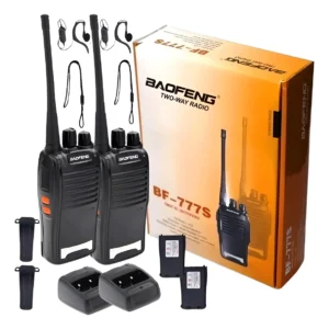 Kit Par 2 Radio Baofeng 777s Walk Talk Comunicador 16 Canais - Imagem 1