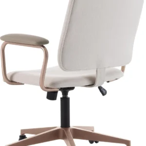 Cadeira Office Chicago Bege E Rosé Westwing Collection - Imagem 7