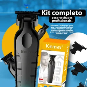 Máquina De Acabamento Corta Cabelo Profissional Kemei 2299 P - Imagem 6