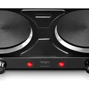 Fogão Cooktop Elétrico Elgin 2 Bocas Preto - Imagem 1