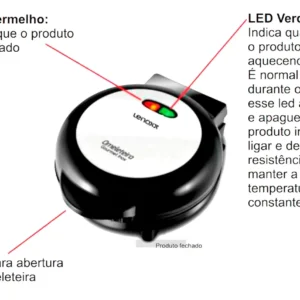 Omeleteira Inox Elétrica 750w Gourmet 2 Divisões 220v Lenoxx - Imagem 2