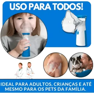 Inalador Portátil Nebulizador Usb Ou Pilhas Adulto Infantil - Imagem 3