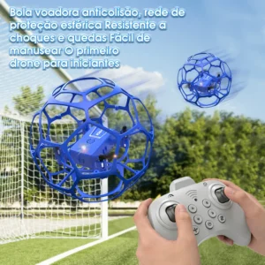 Drone Controle Remoto Futebol Voador Ze-k26max Um Presente - Imagem 3