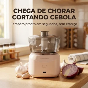Mini Processador Alimento Elétrico Sem Fio Portátil Bivolt - Imagem 3