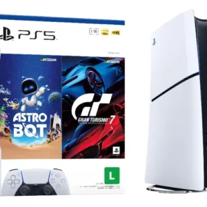 Console Playstation®5 Slim Disk - Pacote Astro Bot E Gran Turismo 7 Branco - Imagem 2