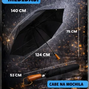 Guarda Chuva Sombrinha Automático Grande Reforçado Premium - Imagem 7