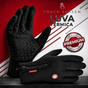 Luva Motoqueiro Térmica Impermeável Touch Screen Frio Par - Imagem 7