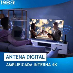 Antena Digital 4k Hd Interna Externa Para Tv Samsung LG Smart Led Lcd 3d Uhf Cabo Longo Com Base Magnética - Imagem 4