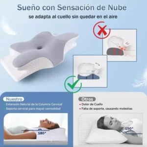 Travesseiro Ortopédico Cervical 2 Em 1 Para Dormir - Imagem 4
