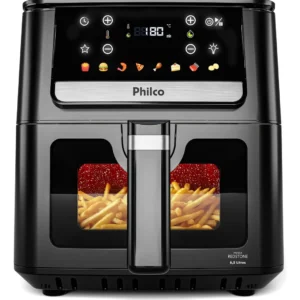 Air Fryer Philco 6,5L Visor Glass e Redstone 1700W PAF65A - Imagem 1