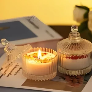 Kit 20 Mini Bomboniere De Vidro Potiche Lembrancinha Comunhão Batizado Casamento Chá Revelação Vela Aniversário Decoração 9cm Transparente - Bravli - Imagem 8