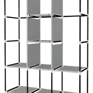 Armário Guarda Roupa Organizador Dobrável Desmontável Cor Preto - Imagem 2