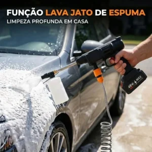 Lavadora A Jato De Alta Pressão Portátil Recarregáveel Preto 50/60 - Imagem 4