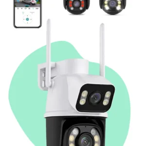 Câmera de Segurança IP Casenn A28 Dome 3MP Wi-Fi, Visão Noturna e Áudio Bidirecional - Imagem 1
