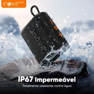 Mini Caixa De Som Portatil , Inova Caixa de Som pequena com Radio FM E RGB, caixinha som bluetooth À Prova D'água IP67, Caixa De Som Potente Para Moto Bike, Bateria 15h, TWS Som Estéreo Grave - Imagem 3