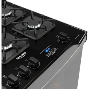 Fogão 5 Bocas Dako Diplomata Glass Style com Frente Espelhada Mesa de Vidro e Grill com Timer e Tripla Chama Bivolt - Imagem 6