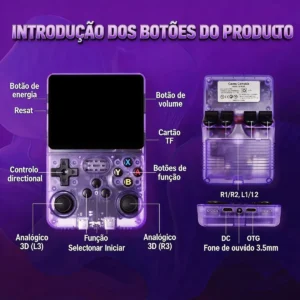 Console Portátil Retro R36s Tela Ips 3.5 3000mah - Imagem 3